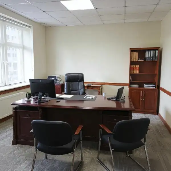 Кабинеты руководителей в офисе - до уборки